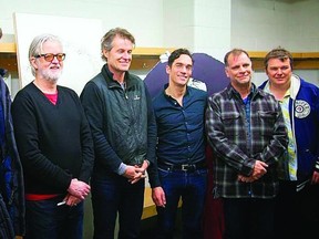 Blue Rodeo and artist Stephen Liu are just one of many celebrity pairings participating in the Gilda’s Club Southeastern Ontario Red Door Art Project, the first major fundraising event featuring  artists paired with celebrities to create original works of art.     Contributed photo