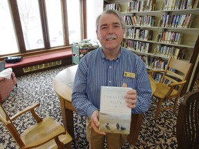 Woodstock Public Library is hosting a Nobel Peace Prrize nominated author Dr. Izzeldin Abuelaish on Wednesday, March 27 at the Market Theatre. CEO Gary Baumbach holds a copy of I Shall Not Hate: A Gaza's Doctor's Journey. HEATHER RIVERS/WOODSTOCK SENTINEL-REVIEW
