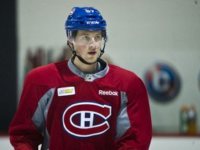 Blake Geoffrion is reportedly retiring from the NHL after suffering a depressed skull fracture and concussion during an AHL game on Nov. 9, 2012. (Martin Chevalier/QMI Agency/Files)