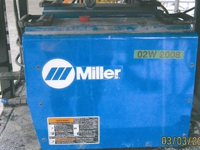 RCMP are investigating the theft of 15 electrical welding units. SUPPLIED PHOTO