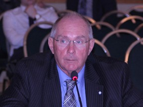 Timmins Mayor Tom Laughren spoke to the Queen's Park finance committee hearings in Timmins this week.