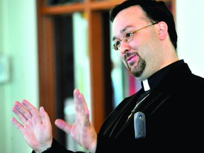 Father Stephané Pouliot (DARCY CHEEK/The Recorder and Times)