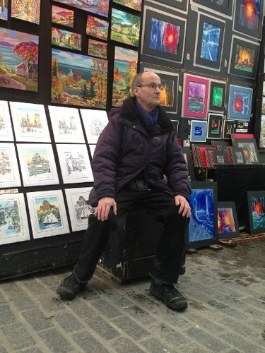Selling paintings for the past 31 years on the streets of Quebec City, Louis Carbonneau believes: “There will always be those people who want to keep (separatism) alive, but the people don’t want it.” (Thane Burnett/QMI Agency)