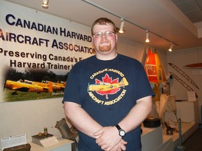 ‘Soaring High’, an exhibit of the Canadian Harvard Aircraft Association, will be on display at Annandale National Historic Site until April 21, 2013.    Shane Clayton, museum and archives committee chairman with the CHAA encourages all Tillsonburg residents and visitors to stop by the exhibit and learn about an important part of Canadian military and aviation history. 
For more information on the CHAA, visit www.harvards.com 

KRISTINE JEAN/TILLSONBURG NEWS/QMI AGENCY