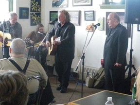 The Ray Materick Band played at the Station Coffee House and Gallery Sunday. From left: John Ludgate, Shelley Hastings (seated), Ray Materick, Sonny del Rio, and Sheila Ludgate. (Submitted Photo)