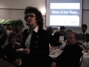 Mayor Anita Fisher delivers the 2013 State of the Town address.