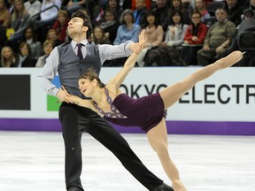 Canadian skaters Meagan Duhamel and Eric Radford of Canada compete in the pairs free skating event at the ISU World Figure Skating Championships at Budweiser Gardens in London, Ont. on Friday, March 15, 2013. (CRAIG GLOVER, The London Free Press)