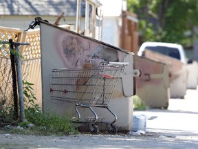 A young Winnipeg man dumped and left for dead in a putrid garbage bin is “basically a vegetable” today suffering from a brain bleed and facial fractures after being beaten in a Spence Street back lane last July. (Jason Halstead, Winnipeg Sun files)