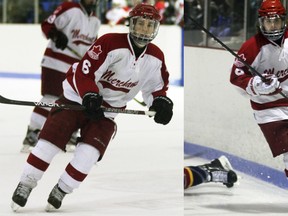 Brett Parsons, (left) and Gus Ford (right) made a great first impression with the Norwich Merchants this season. Jeff Tribe/Tillsonburg News