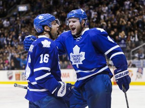 The Leafs haven't had much to celebrate over their past five games, but defenceman Cody Franson (right) says they just have to focus on the moment and "keep agame-by-game mentality." (Ernest Doroszuk/Toronto Sun)