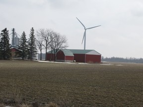 A wind turbine turns near Ravenswood in Lambton Shores. Mainstream Renewable Power is working on plans for its Sydenham wind projects in southeastern Lambton County. It now offering to share financial benefits from its projects to more residents of the community. PAUL MORDEN/ THE OBSERVER/QMI AGENCY