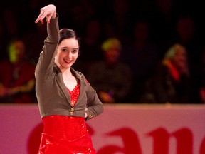 Canadian figure skater Kaetlyn Osmond skates during the exhibition gala at the World Figure Skating Championships in London, Ont. Sunday, March 17, 2013. (CRAIG GLOVER/QMI Agency)