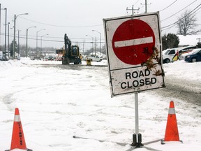An overnight watermain break on Algonquin Blvd. caused delays Tuesday, as crews from the public utilities department worked  to correct the matter. The road was closed between Mattagami Blvd. and Fogg St. The foreman on site had no guarantees, but hoped to have the watermain fixed and the hole re-paved before 4 p.m.