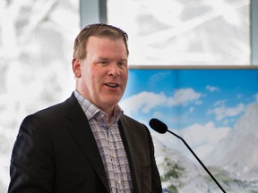 Minister of Foreign Affairs John Baird makes an announcement at The Banff Centre that the arts organization will receive millions in support from the federal government this year. Meghan Krauss/ The Banff Centre