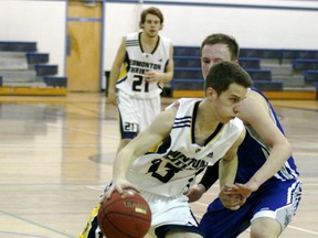 The Edmonton Christian Lions play in the 2013 3A Boys Provincial basketball championships at St. Peter the Apostle school in Spruce Grove. Gord Montgomery/QMI Agency