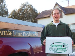 Greg Boyd, owner of Heritage Lane Produce is moving forward with the CSA concept. Kristine Jean/Tillsonburg News