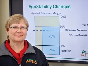 Vicki Chapman, with AFSC, says area farmers who have questions about upcoming changes to AgriStability should contact a field analyst at their nearest AFSC District Office before the April 30 enrolment deadline. (Submitted)