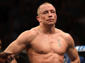 Georges St. Pierre is in danger of hanging around too long and getting hurt or hurting his legacy, the Beezer says. (Martin Chevalier/QMI AGENCY)