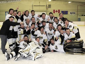 The Devon Barons won the 2012-2013 NCHL Championship with a 13-4 rout of the Edson Ice on home ice on Friday, Mar. 15.