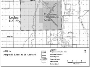 The western portion of the proposed annexation lands.