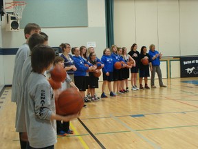 After a motivational pep rally from the entire Ecole Senator Riley Middle School, the Colts senior girls basketball team secured the divisional Grade 7-8 basketball title on Wednesday, March 13 by defeating the team from John Paul II Collegiate of Okotoks. The Colts senior boys played earlier that week, but came up short in the final game against John Paul II.