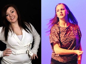 At left, Brittany Wardle, and at right, Meagan Lofthouse. (QMI Agency)
