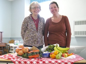Co-coordinators of The Good Food Box in Kincardine, June Hooks and Kim Williams were at the Knox Presbyterian Church on Tuesday, March 19 to assist with produce organization, loading and unloading. The two coordinators have worked with the program for four years, helping to make fresh, affordable produce available to Kincardine locals.