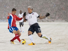 FIFA has dismissed the Costa Rican protest about having to play a World Cup qualifier against the U.S. in a snowstorm. (Getty Images/AFP file photo)