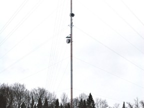 A cell tower is shown in this file photo.