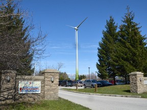 The Unifor (former CAW) wind turbine in Port Elgin