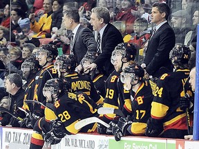 It's back to the drawing board for the Belleville Bulls, now tied 2-2 with the underdog Mississauga Steelheads in their OHL playoff series. (OHL Images)