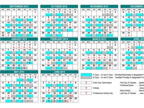 St. Clair Catholic District School school calendar