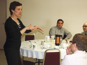 Adriana Girdler, president of Cornerstone Dynamics, was the guest speaker at a seminar held by the Timmins Economic Development Corporation (TEDC) and its productivity and innovation committee. Girdler talked about the importance of businesses placing as much emphasis on internal efficiency as they do on external profit.