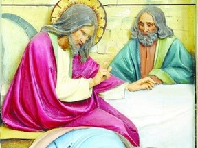 It was the ?sinner? Mary from Magdala who washed the feet of Jesus with her hair, above. It was Mary who stuck by Jesus to the very end, not his male followers ? like Peter, who denied Jesus, and Judas, who betrayed Christ. (Fotolia)