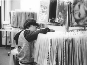 A view of the Mill Woods EPL branch record collection in 1982. PHOTO SUPPLIED