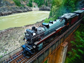 A scene from IMAX film the Rocky Mountain Express.