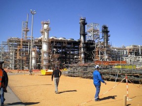 This picture taken on January 31, 2013 shows a desert gas plant after it opened for the press the first time after dozens of foreigners were killed during a four-day standoff that ended in a bloody showdown with Algerian commandos in In Amenas. Algeria has said 38 workers, out of which 37 were foreign, and 29 kidnappers died in the hostage taking.    (QMI Agency file photo)