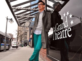 Producer John Iglesias outside of the Grand Theatre in downtown London March 27, 2013. His next project, Little Shop of Horrors, plays at the McManus Studio Theatre in October. CHRIS MONTANINI\LONDONER\QMI AGENCY