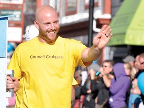 Truper McBride at this fall_s Outhouse Race.