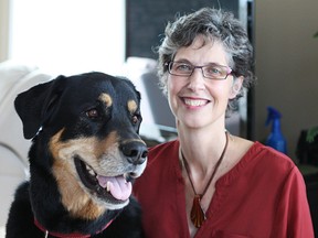 Duke and owner Charlene Baergen-Fladager. Photo by Claire Theobald/Special to the Examiner