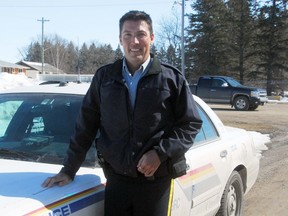 RCMP officer Tad Milmine has been touring across Canada speaking with students about bullying. He came and visited three Portage la Prairie schools Monday and Tuesday sharing his life story as well of the story of Ottawa teen Jamie Hubley. (ROBIN DUDGEON/THE GRAPHIC/QMI AGENCY)