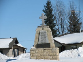 The cenotaph in Codette that the Nipawin Legion plans to move into Nipawin.