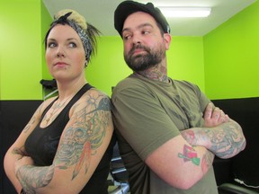 Heavily tattooed Jamie and Emily Whalen has suffered some hostility in Sault Ste. Marie.