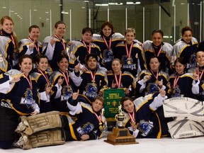 The CFB Kingston team won the Canadian military women’s hockey championship at CFB Borden. (Submitted photo)