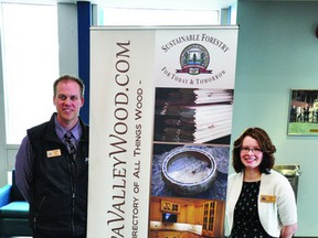 Renfrew County business development officer Craig Kelly and forester Lacey Rose made a presentation to county council last week promoting their brand new website, www.ottawavalleywood.com, a hub for all things forestry and woodworking in the Ottawa Valley.