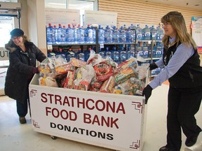 Strathcona Food Bank will be accepting donations at Sherwood Park Save-On-Foods Broadway Boulevard location on Saturday, April 6 for the Campbell’s Canada annual Help Hunger Disappear campaign. File Photo