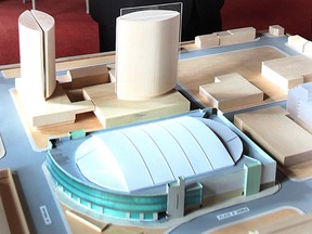 A model that was displayed as a possible plan for Block 4.