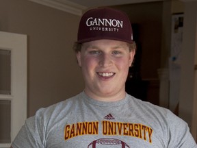 Kingston’s Andrew Peirson has accepted a full football scholarship from Gannon University in Erie, Pa. (Laura Boudreau/The Whig-Standard)