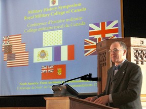 Eliot Cohen Speaks Friday during a history symposium at the Royal Military College.
Michael Lea The Whig-Standard