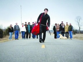 OHL draftee Travis Konecny is leaving the rural road outside his Clachan home for the bustling streets of the nation's capital after being drafted first overall to the Ottawa 67's in the 2013 OHL draft. (CRAIG GLOVER, The London Free Press)